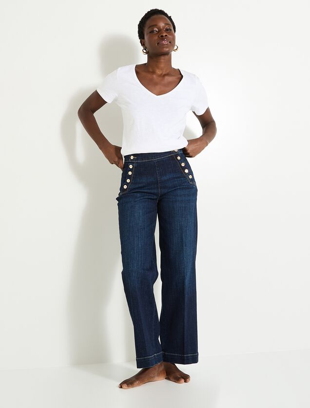 Jean flare POMPON F02 femme