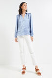 Chemise satinée à manches longues
