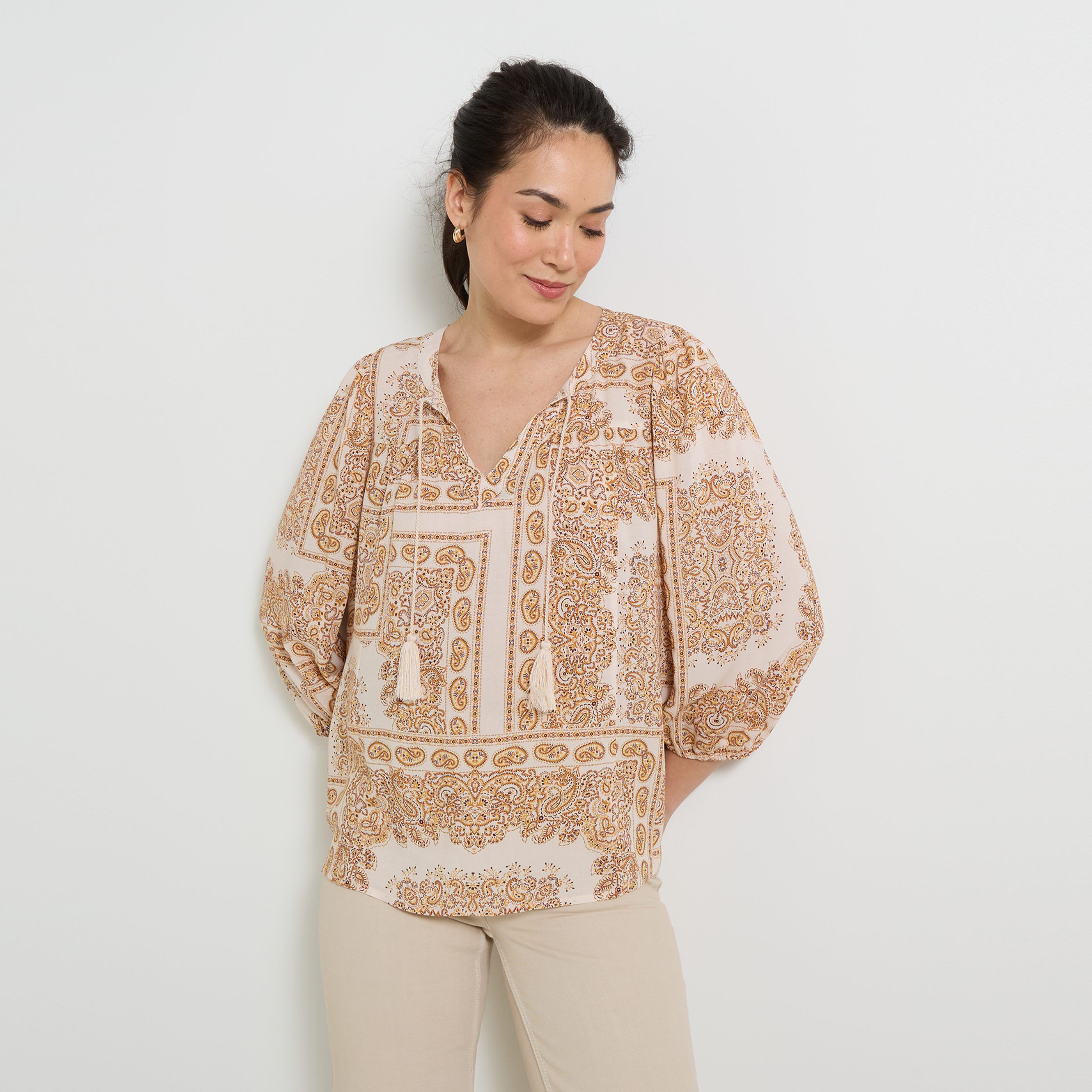 Blouse imprim&eacute;e femme