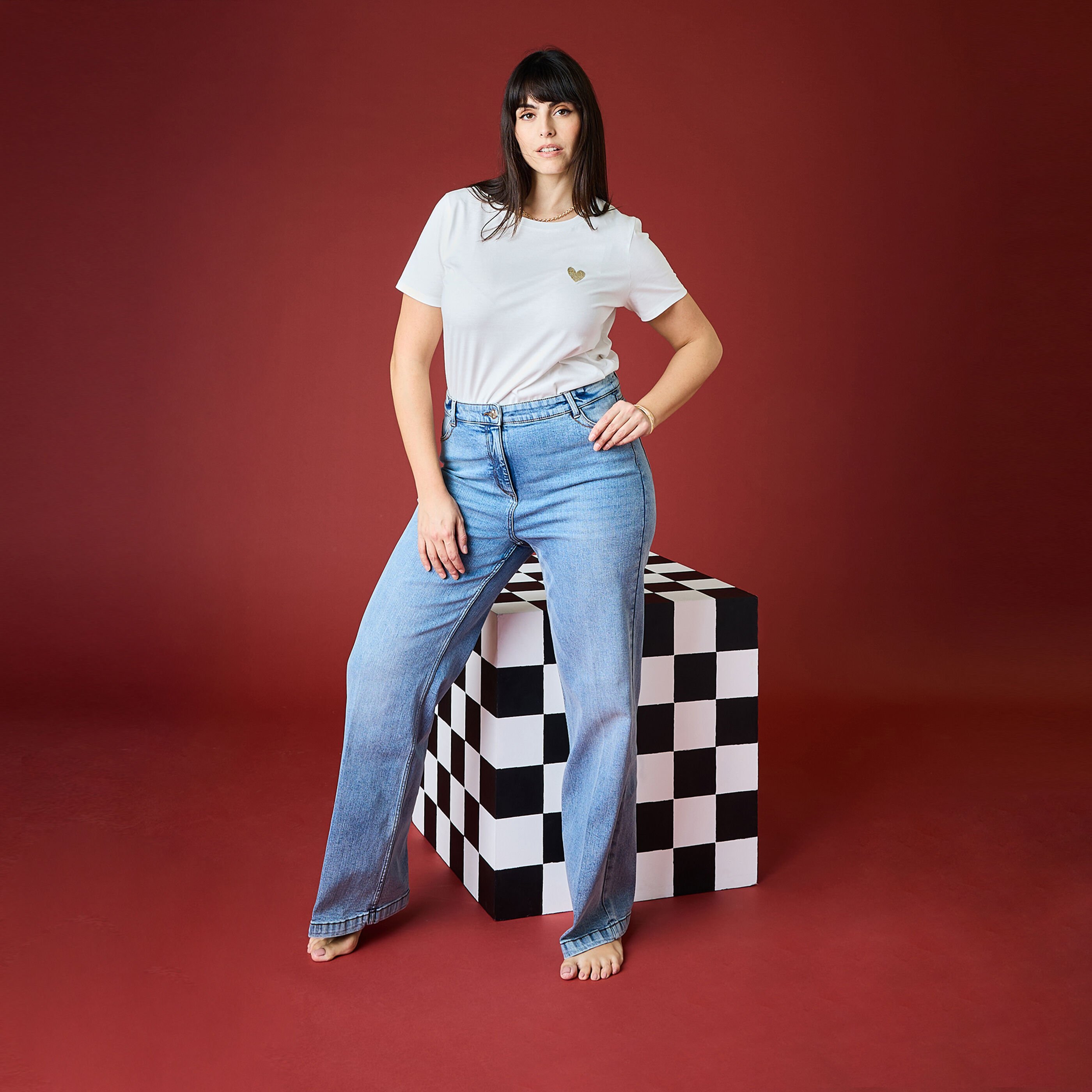 Jean flare WOODSTOCK F02 femme