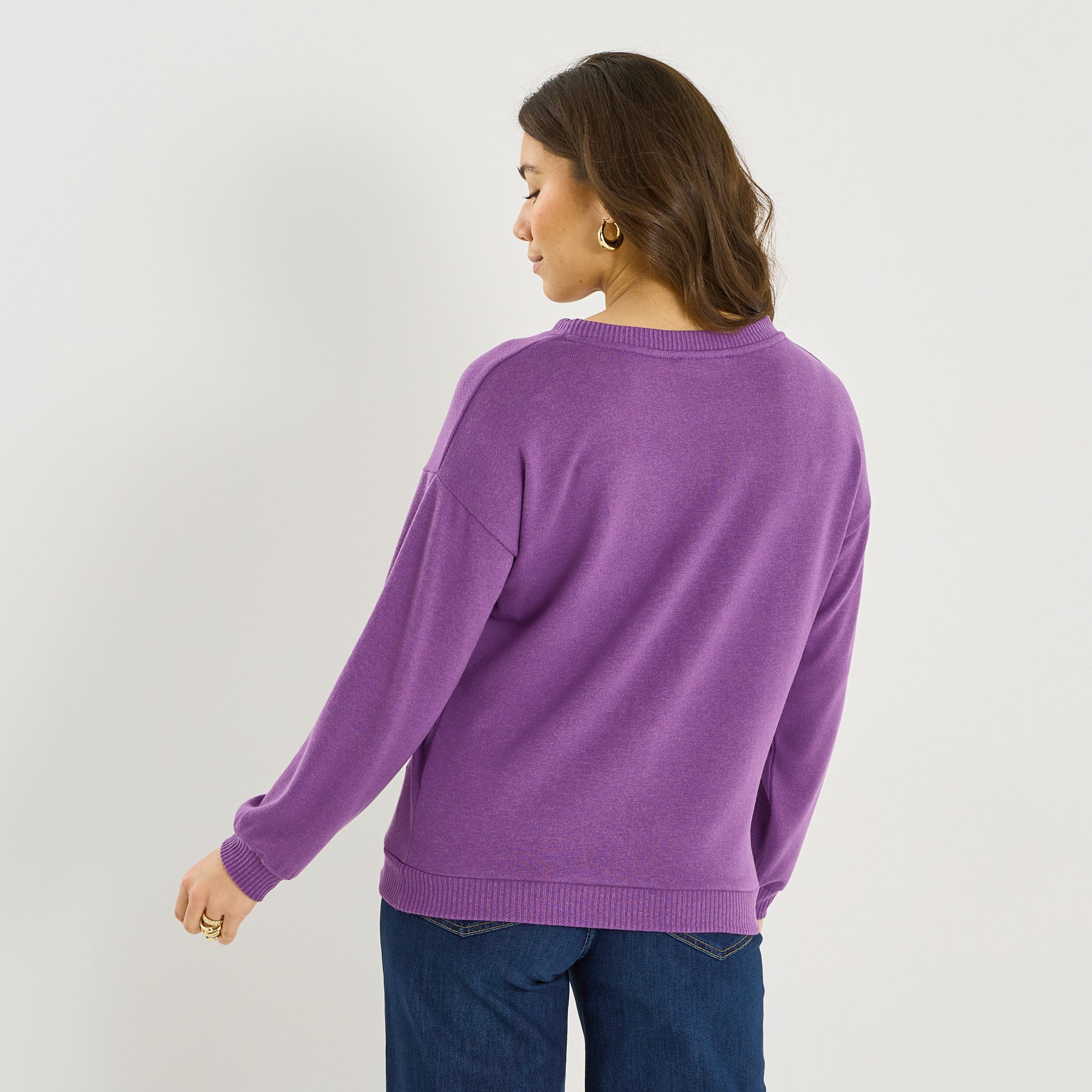 T-shirt doudou print l&eacute;opard femme