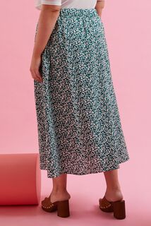 Jupe mi-longue boutonnée femme