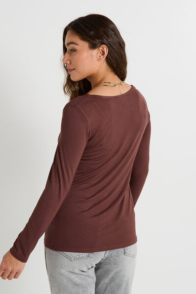 T-shirt col V femme