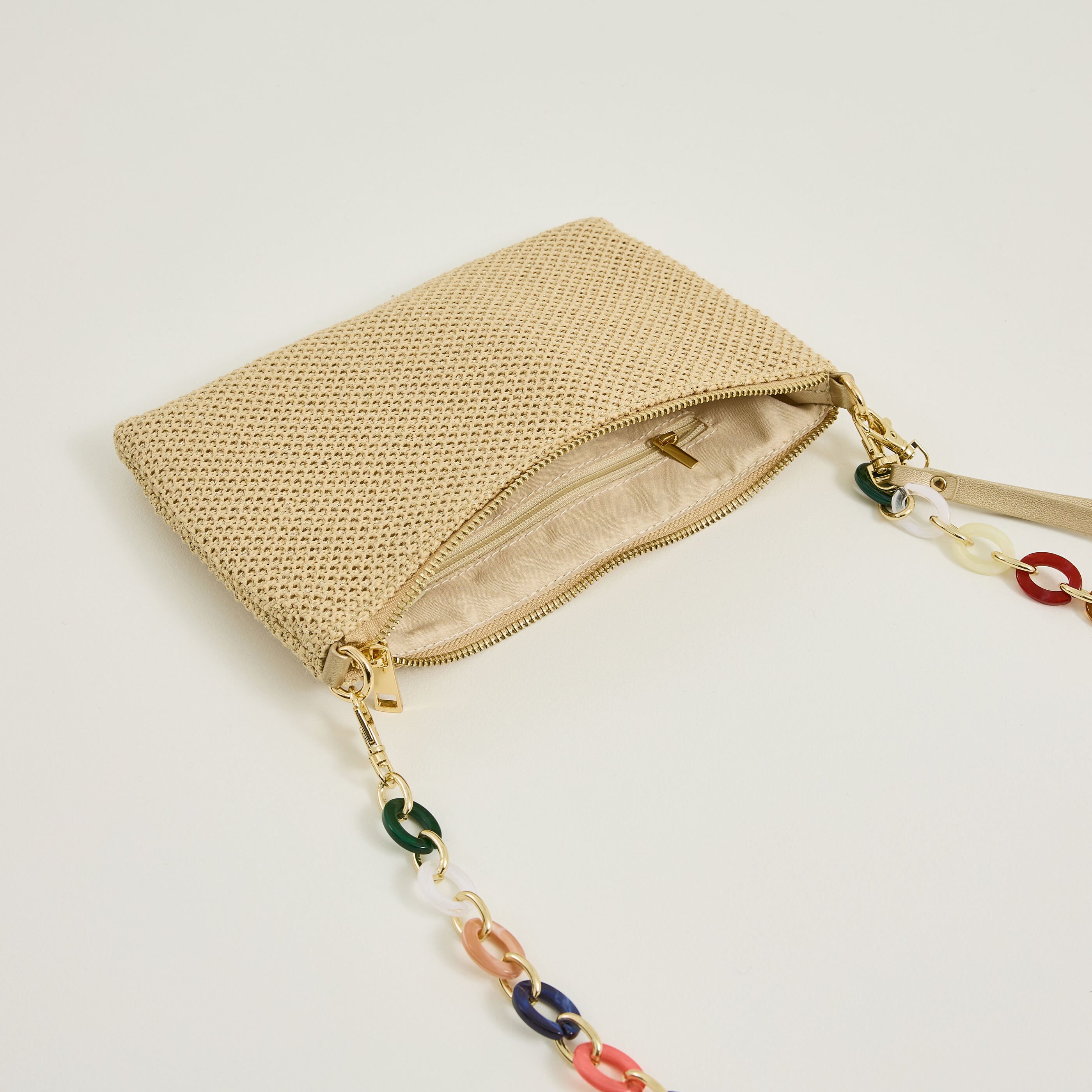 Sac pochette cha&icirc;ne fantaisie femme