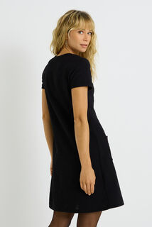 Robe en maille col rond