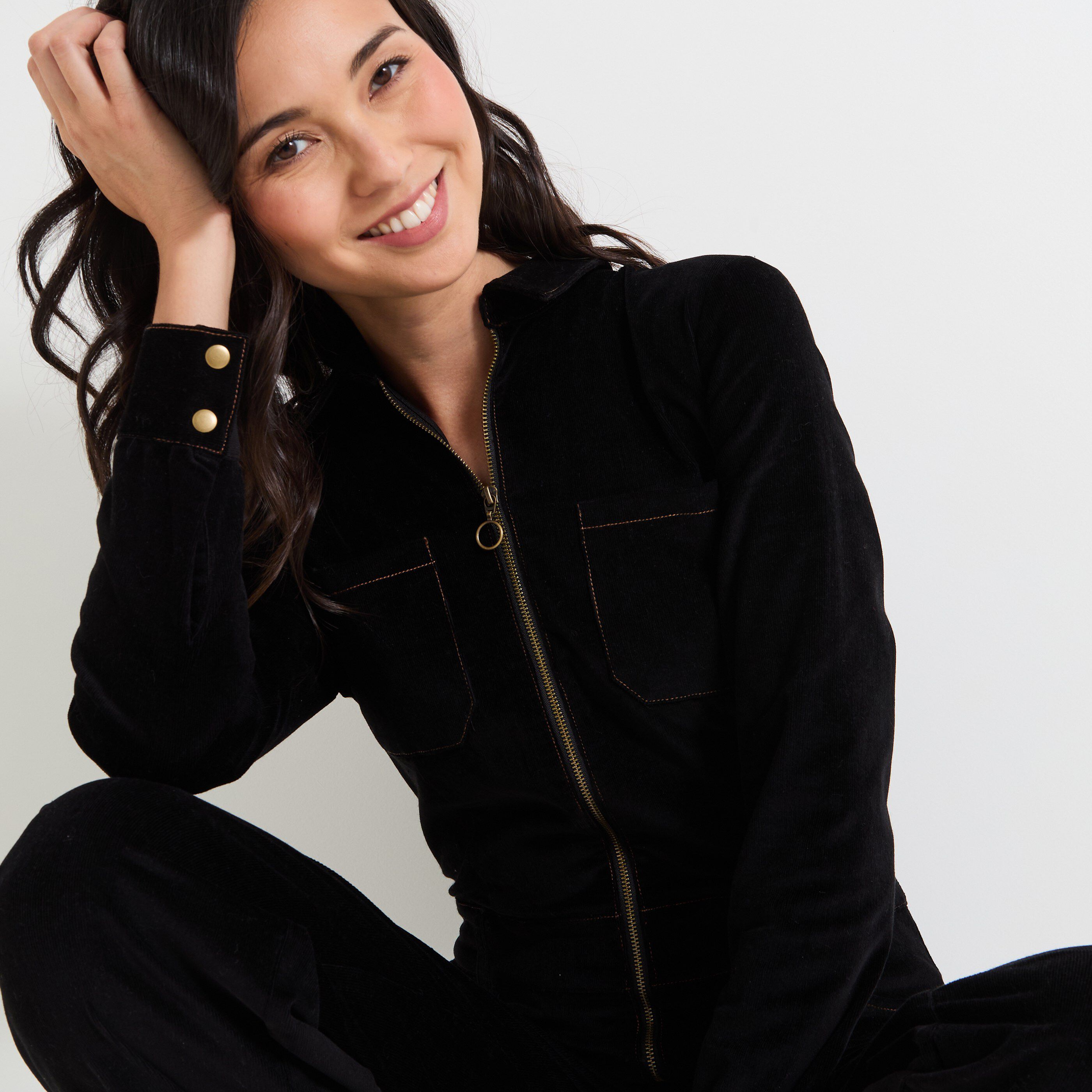 Combinaison velours femme