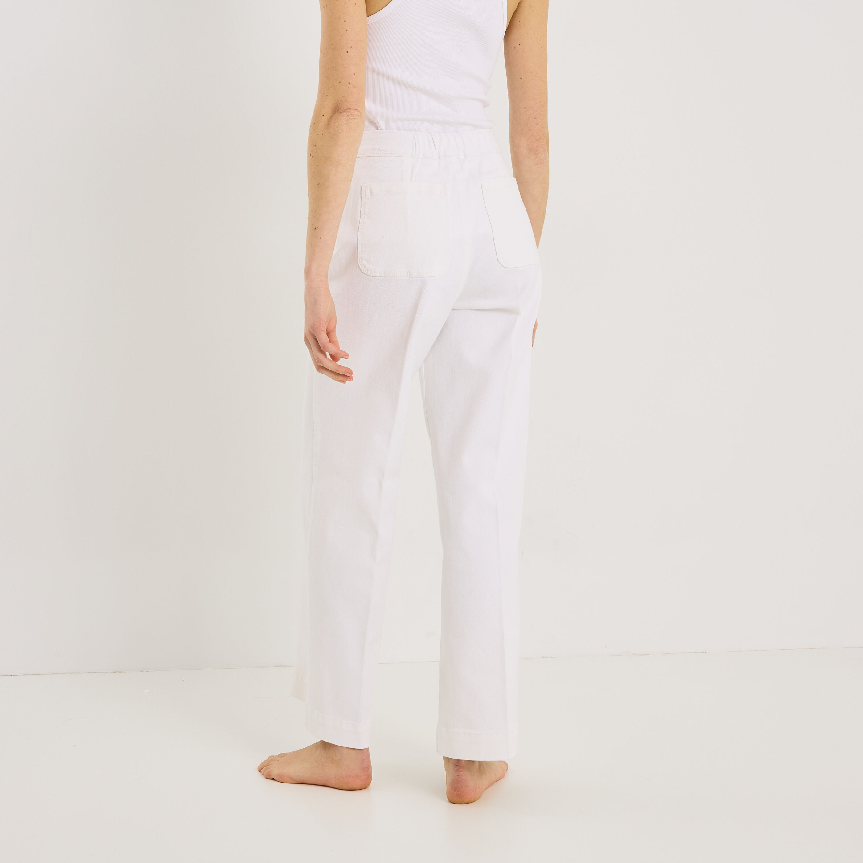 Jean flare &agrave; pont POMPON F02 femme