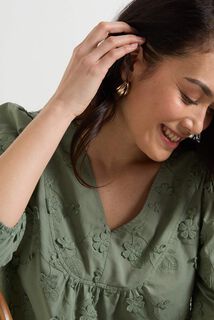 Blouse brodée femme