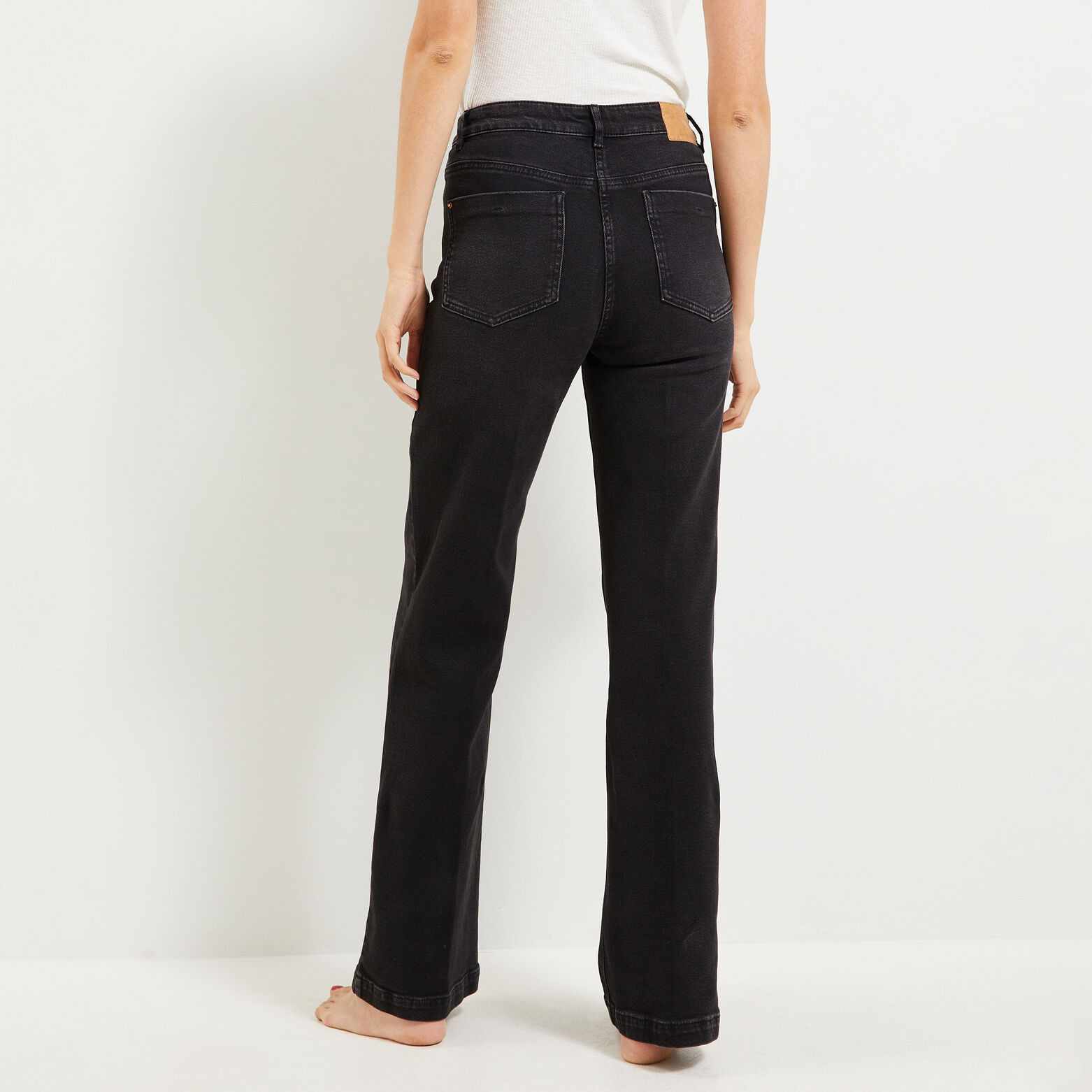 Jean large taille haute WOODSTOCK femme
