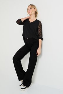 Blouse à manches fantaisie femme