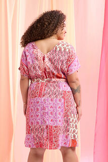 Robe col V femme