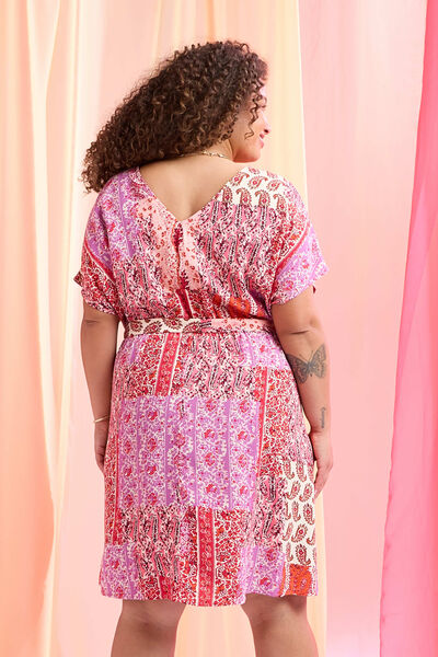 Robe col V femme