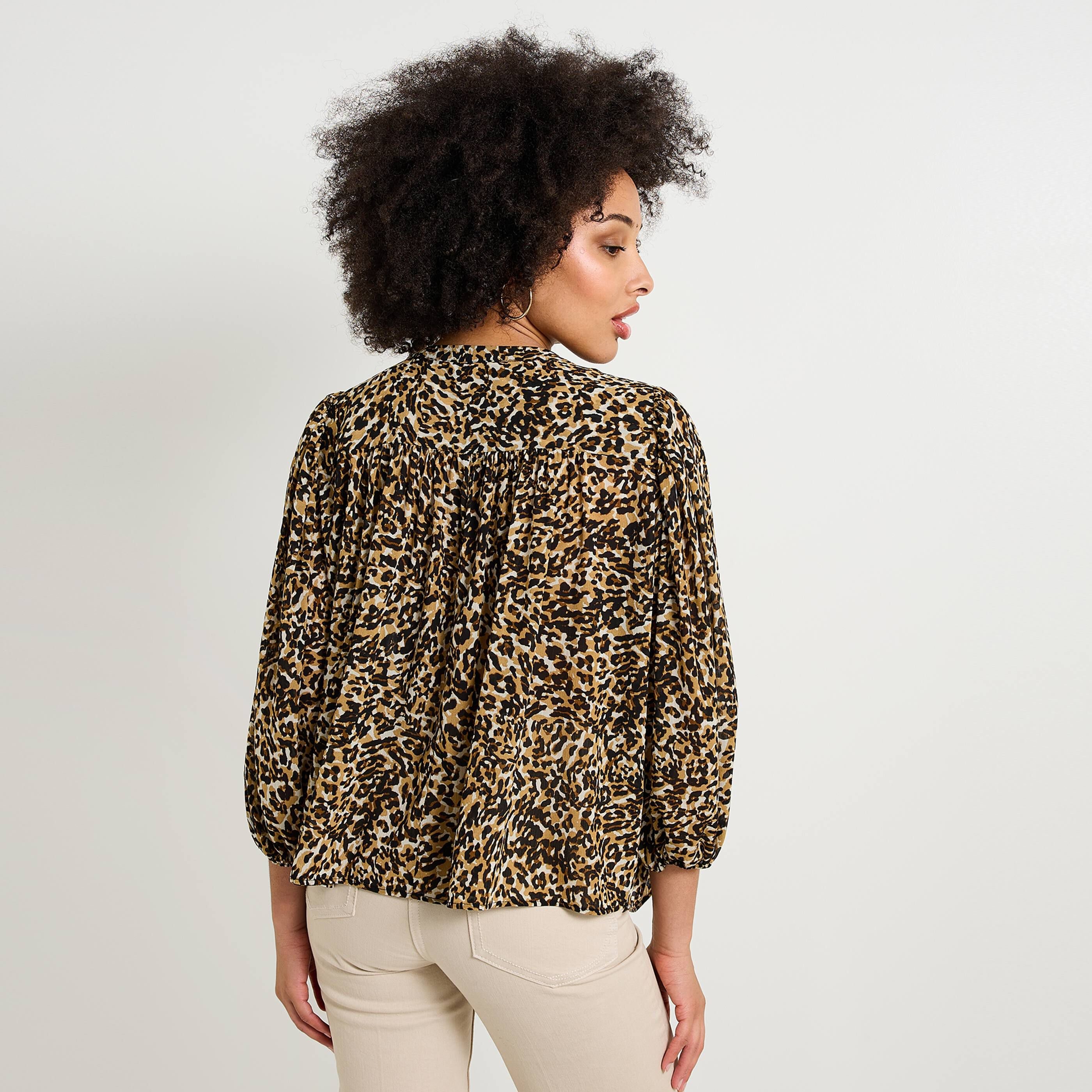 Chemisier col rond femme