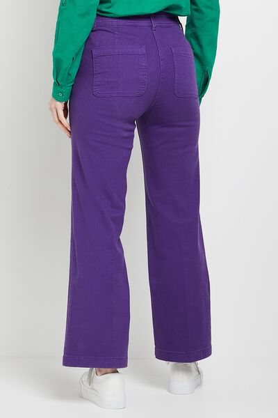 Jean flare raccourci femme