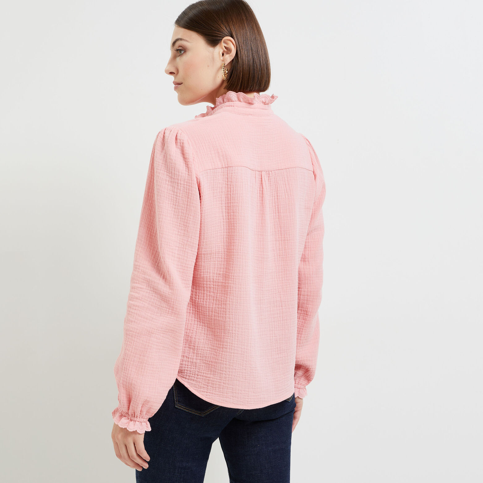 Chemise en gaze de coton femme
