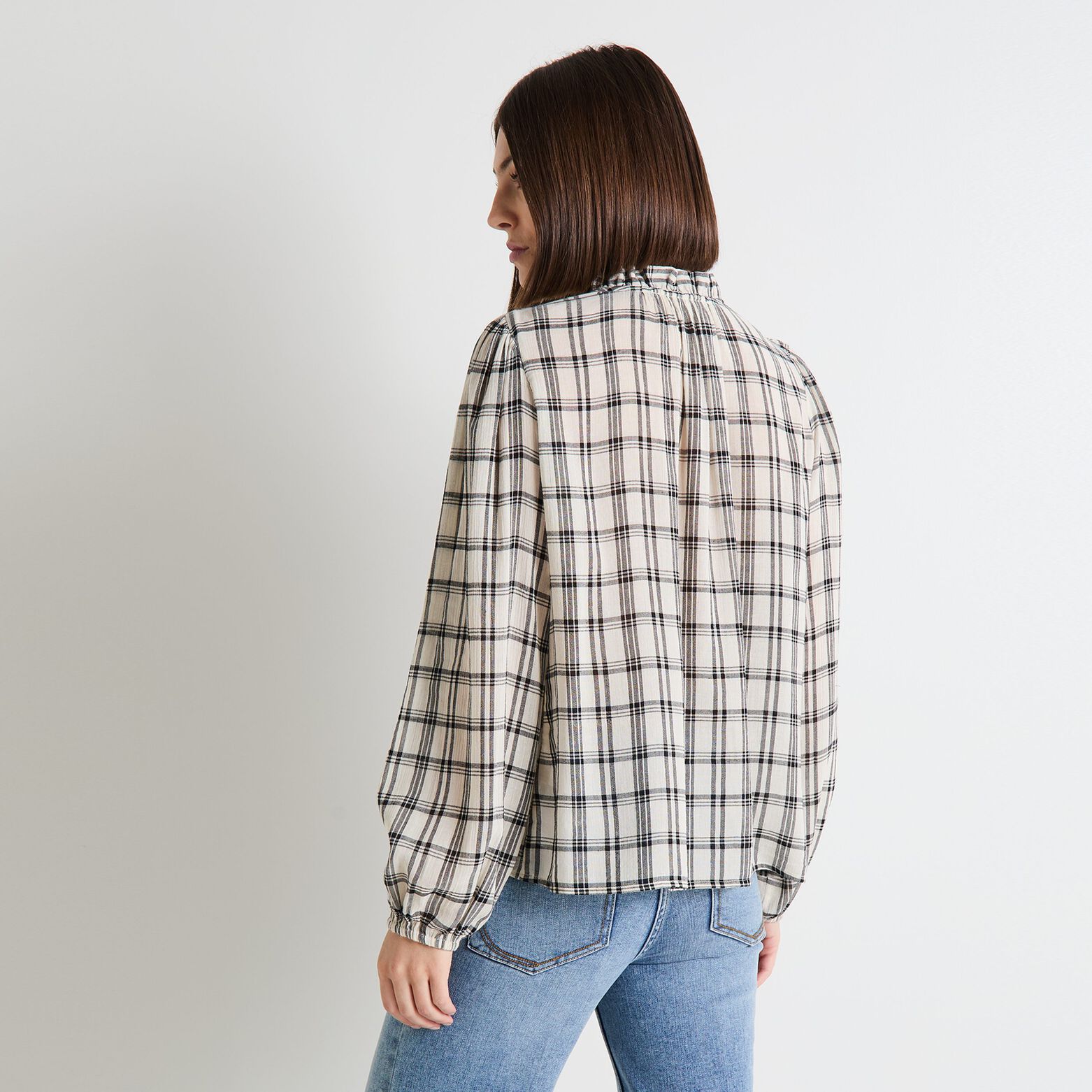 Chemise à carreaux femme
