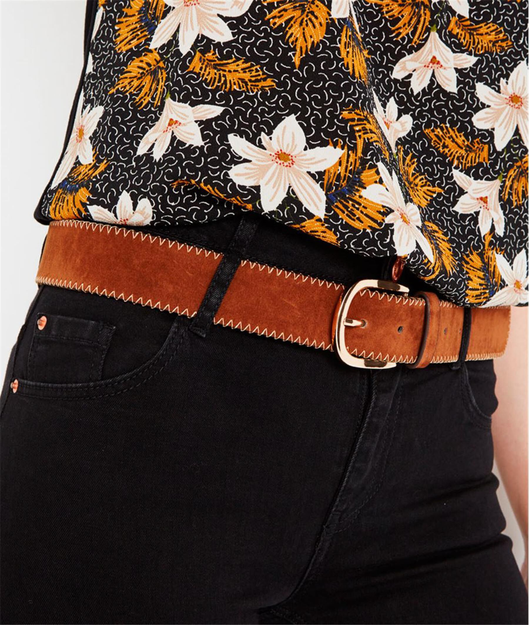 Ceinture large hotsell orange femme