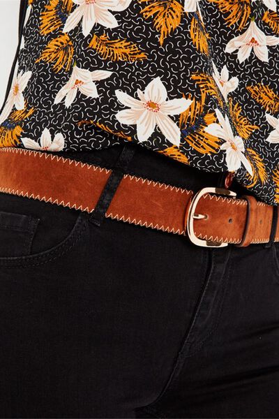 Ceinture large suédine femme