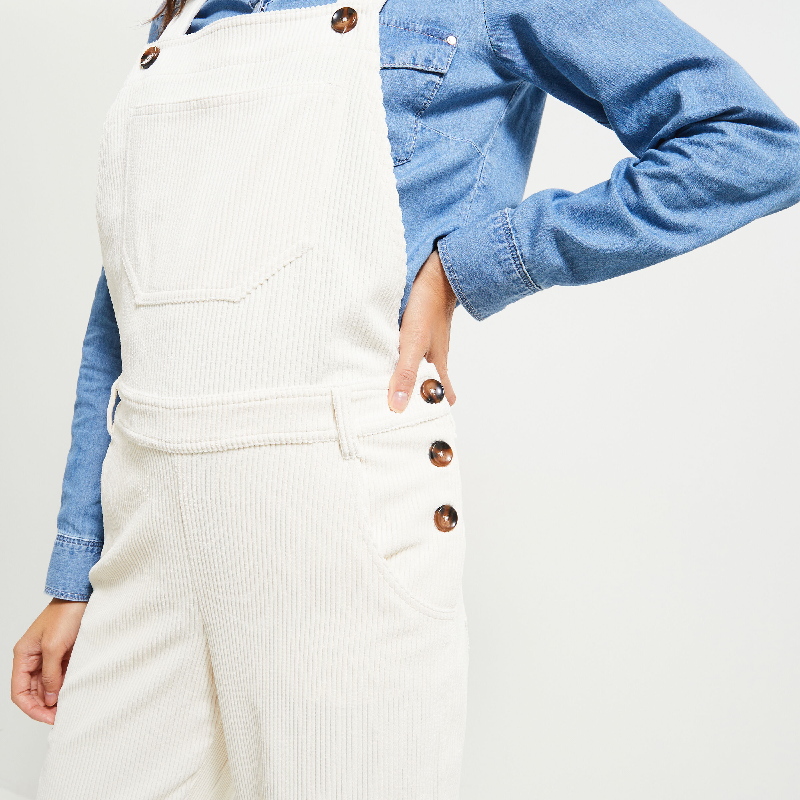 Salopette velours femme