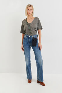 Pull manches courtes femme