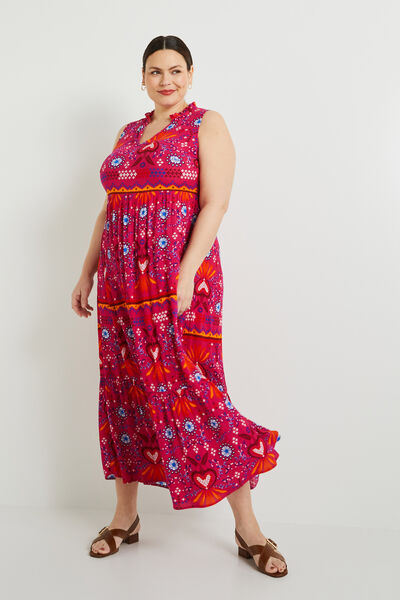 Robe longue imprimée