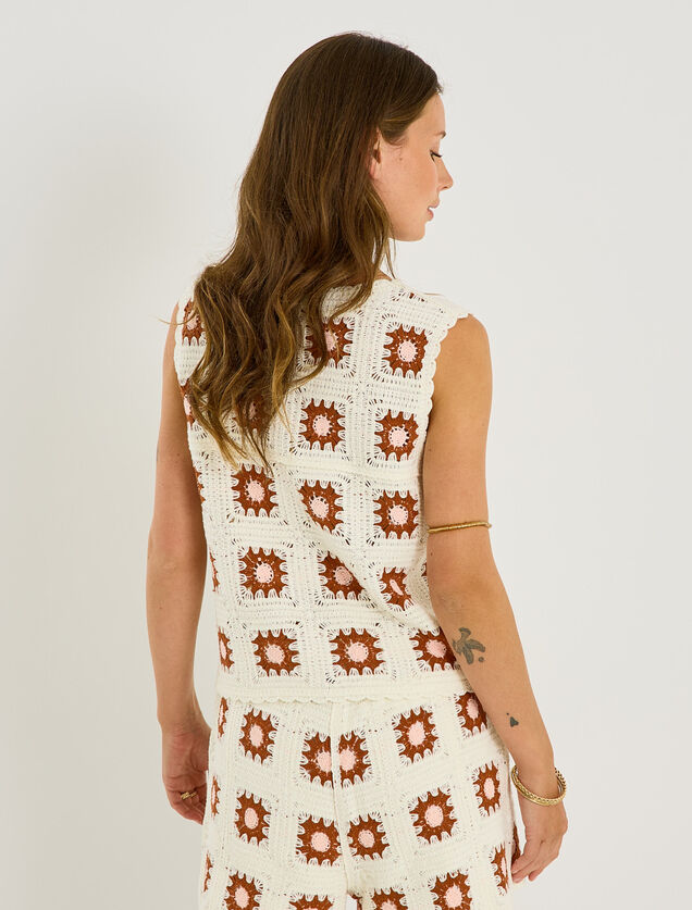 D&eacute;bardeur en crochet femme 