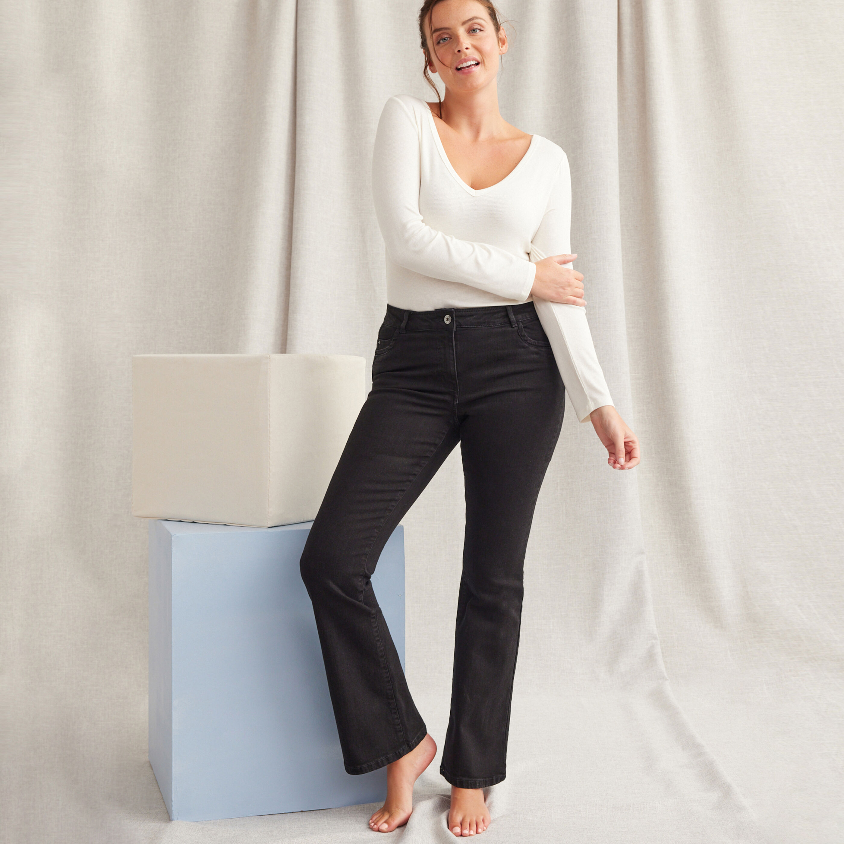 Jean bootcut femme outlet
