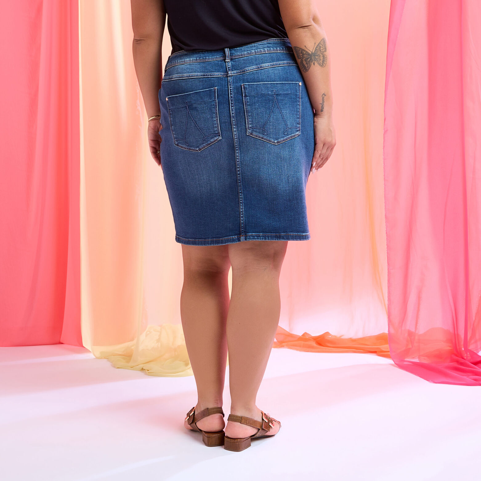 Jupe en denim femme