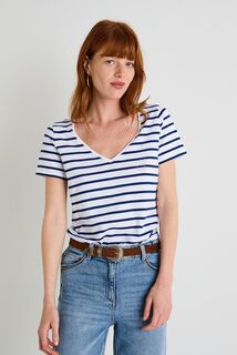T-shirt col V femme