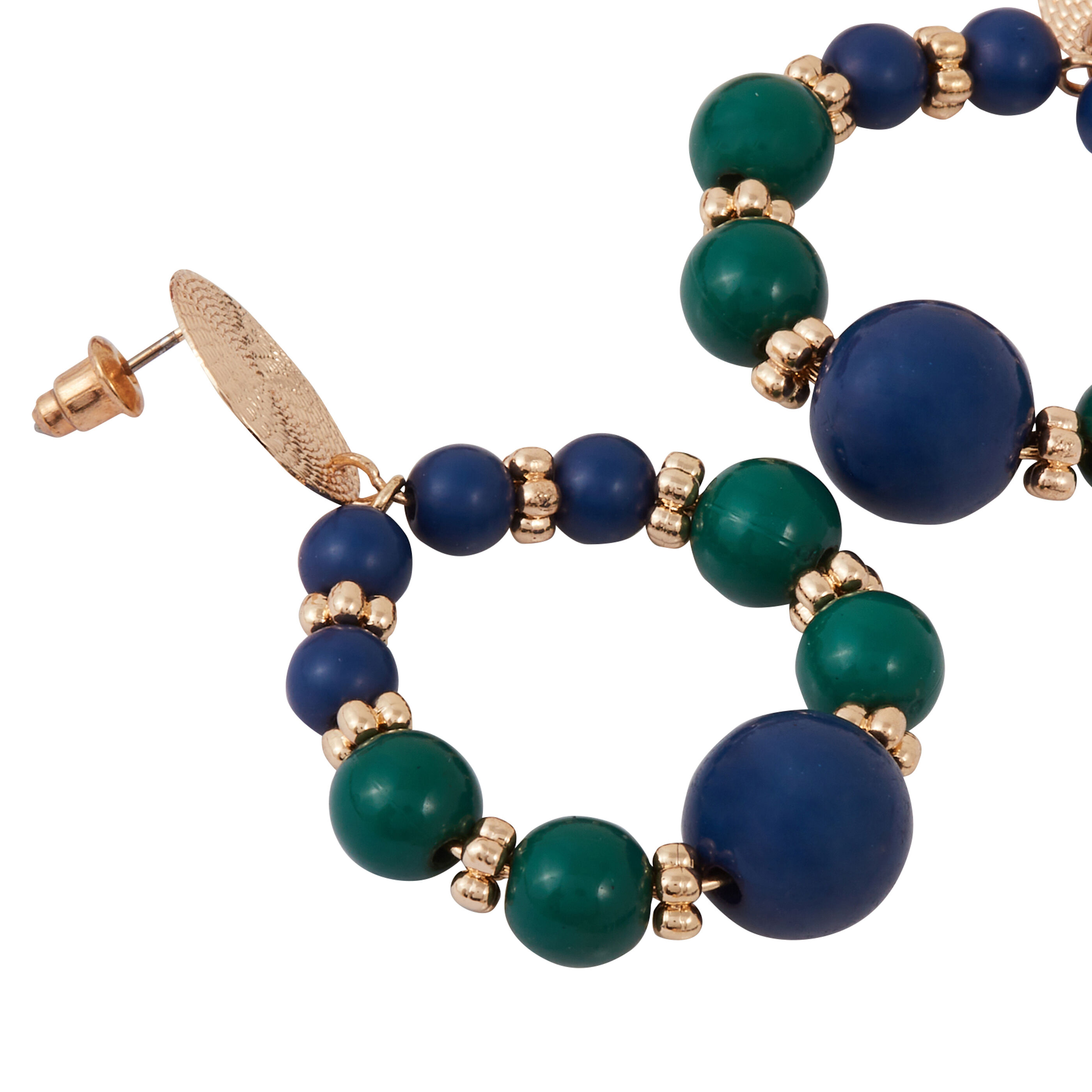 Boucles d'oreilles disques cisel&eacute;s