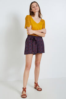 Short imprimé femme