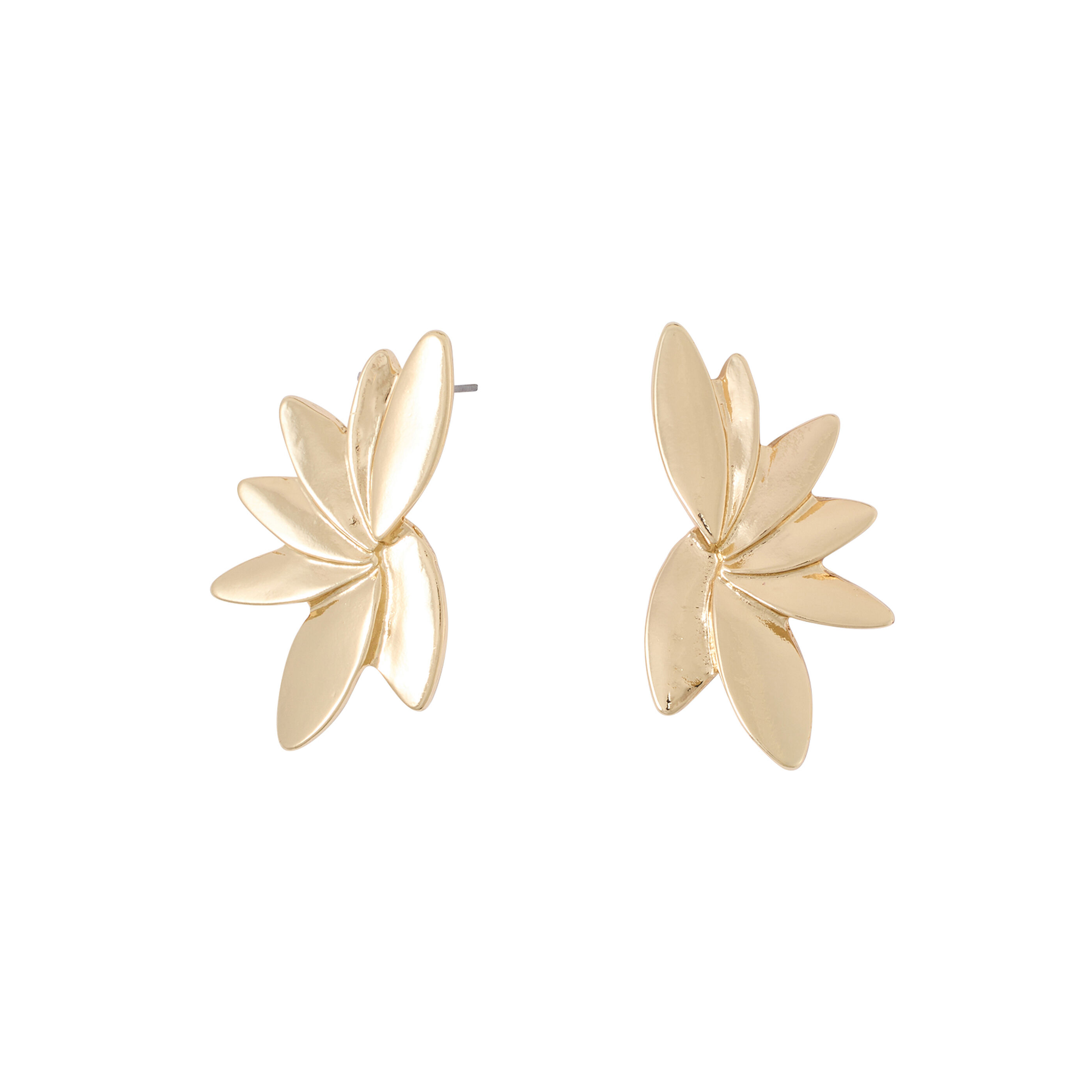 Boucles d'oreilles demi-fleurs femme