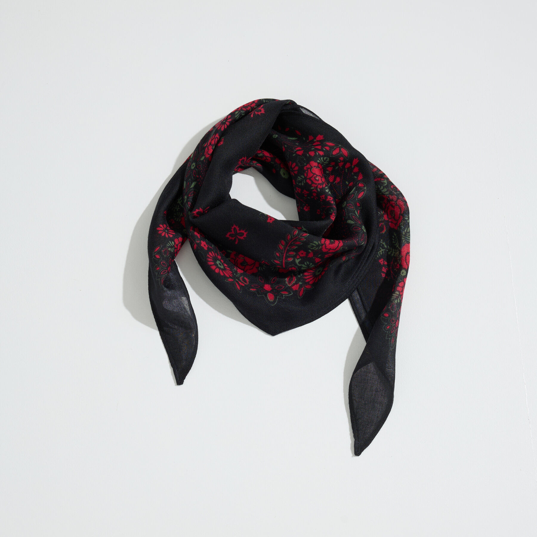 Foulard long &agrave; imprim&eacute; floral femme