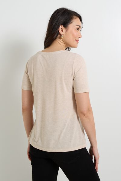 T-shirt col V femme