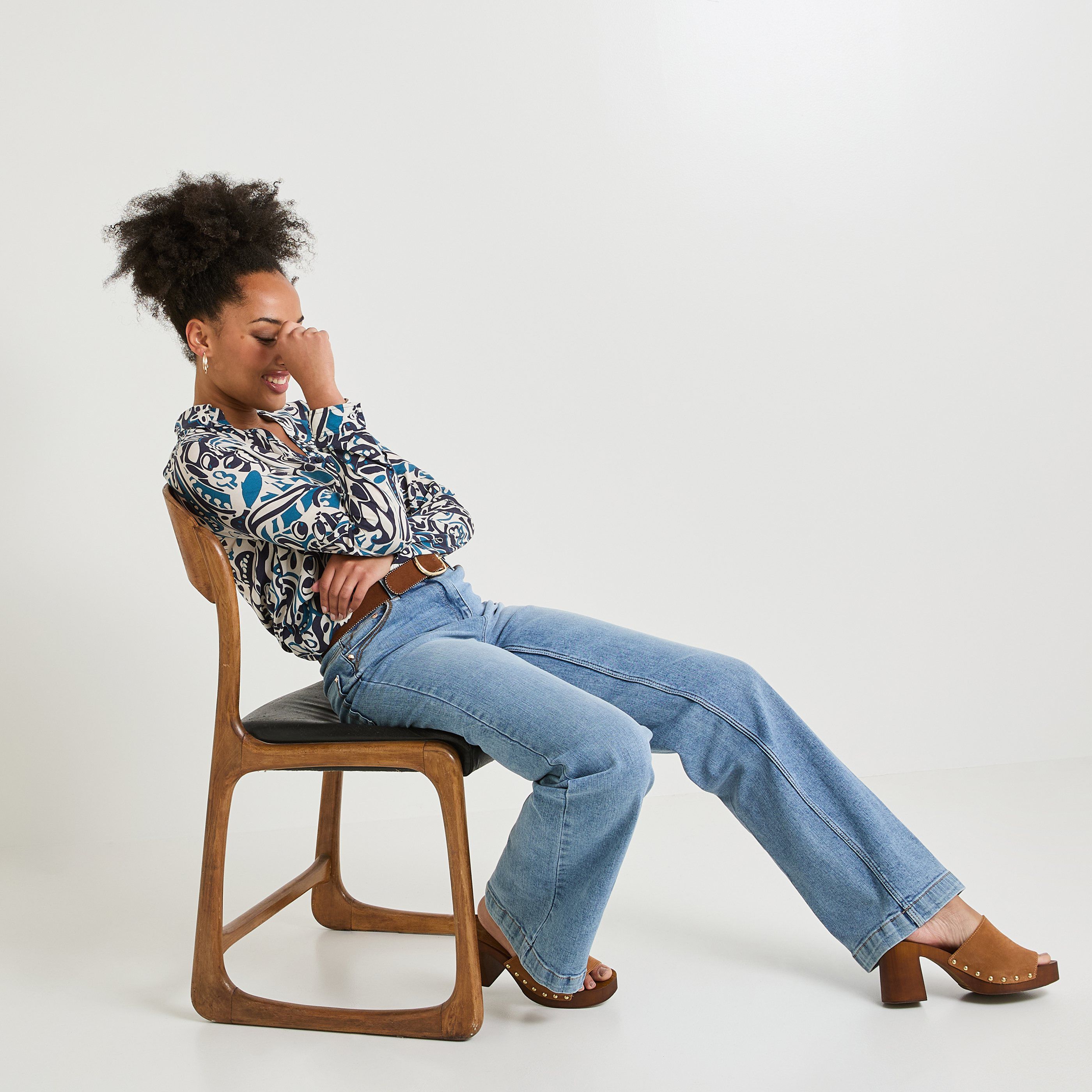 Blouse manches longues femme