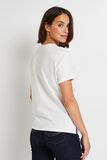 T-shirt col rond imprimé femme