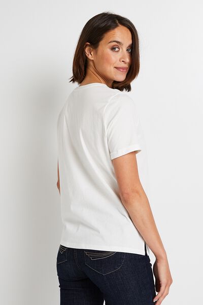 T-shirt col rond imprimé femme