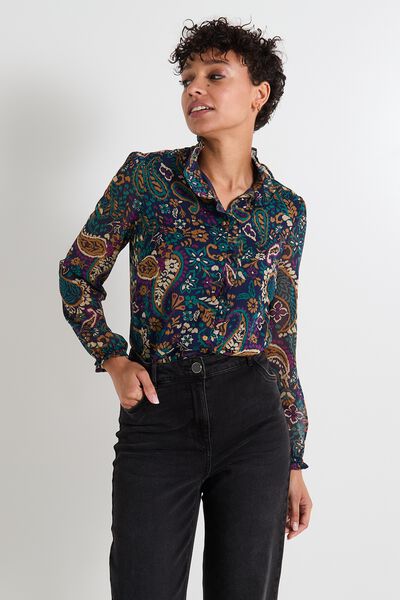 Chemise imprimée femme