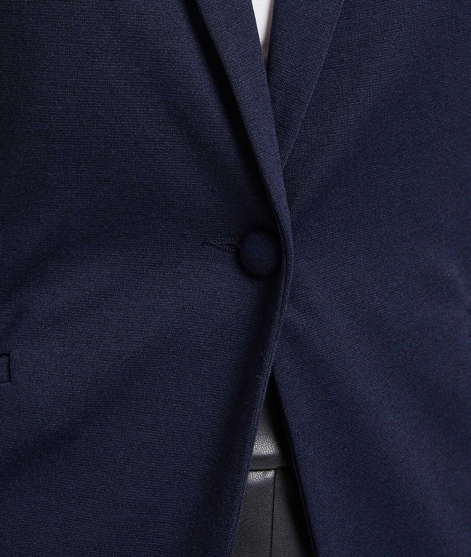 Veste en maille col tailleur femme