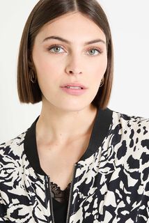 Veste zippée imprimée femme