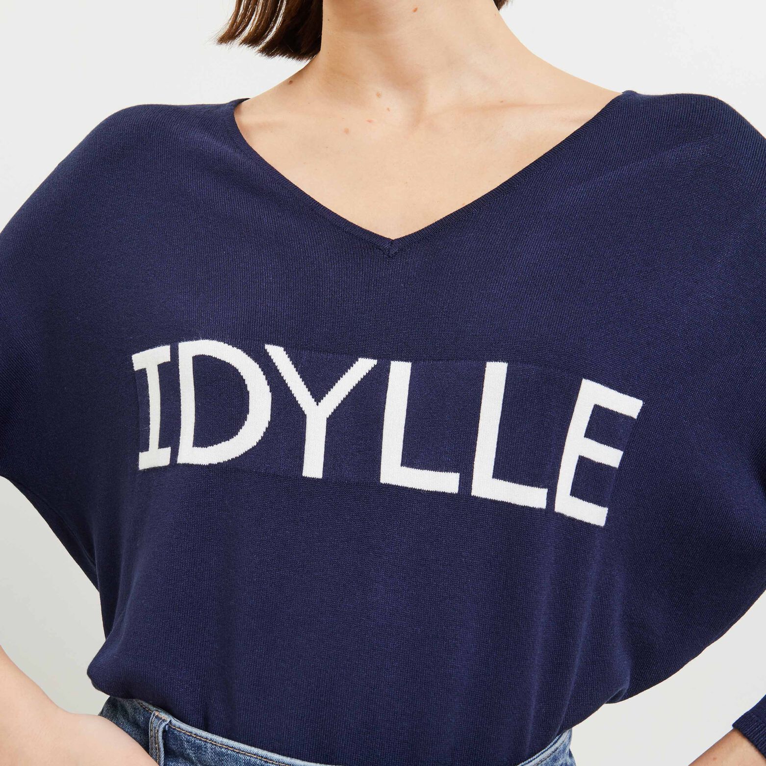 Pull message femme