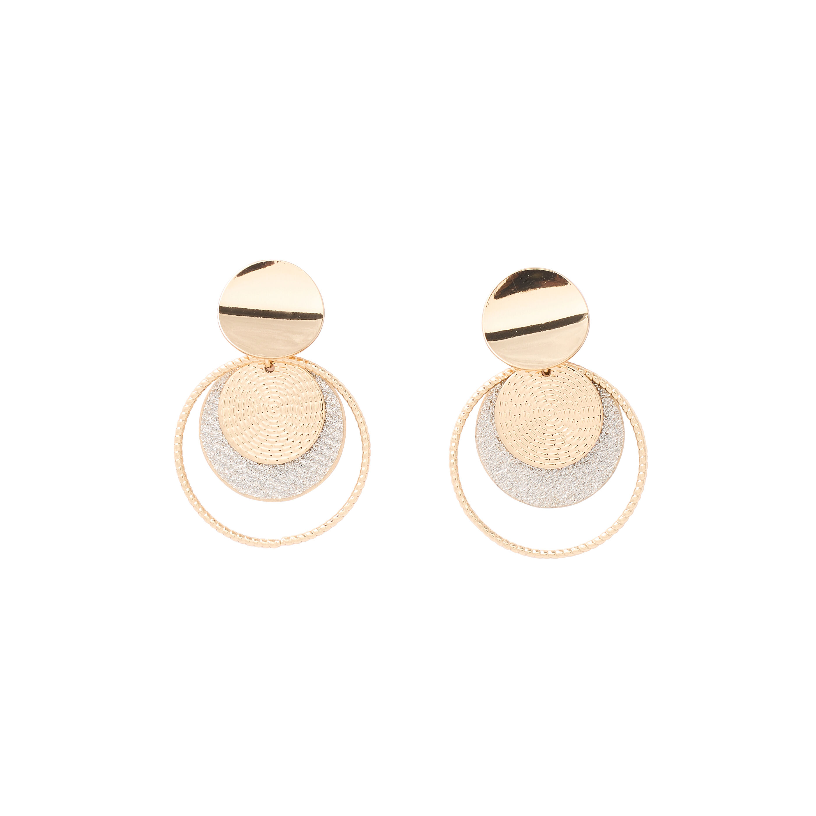 Boucles d'oreilles paillet&eacute;es