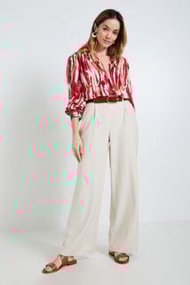 Blouse col V femme