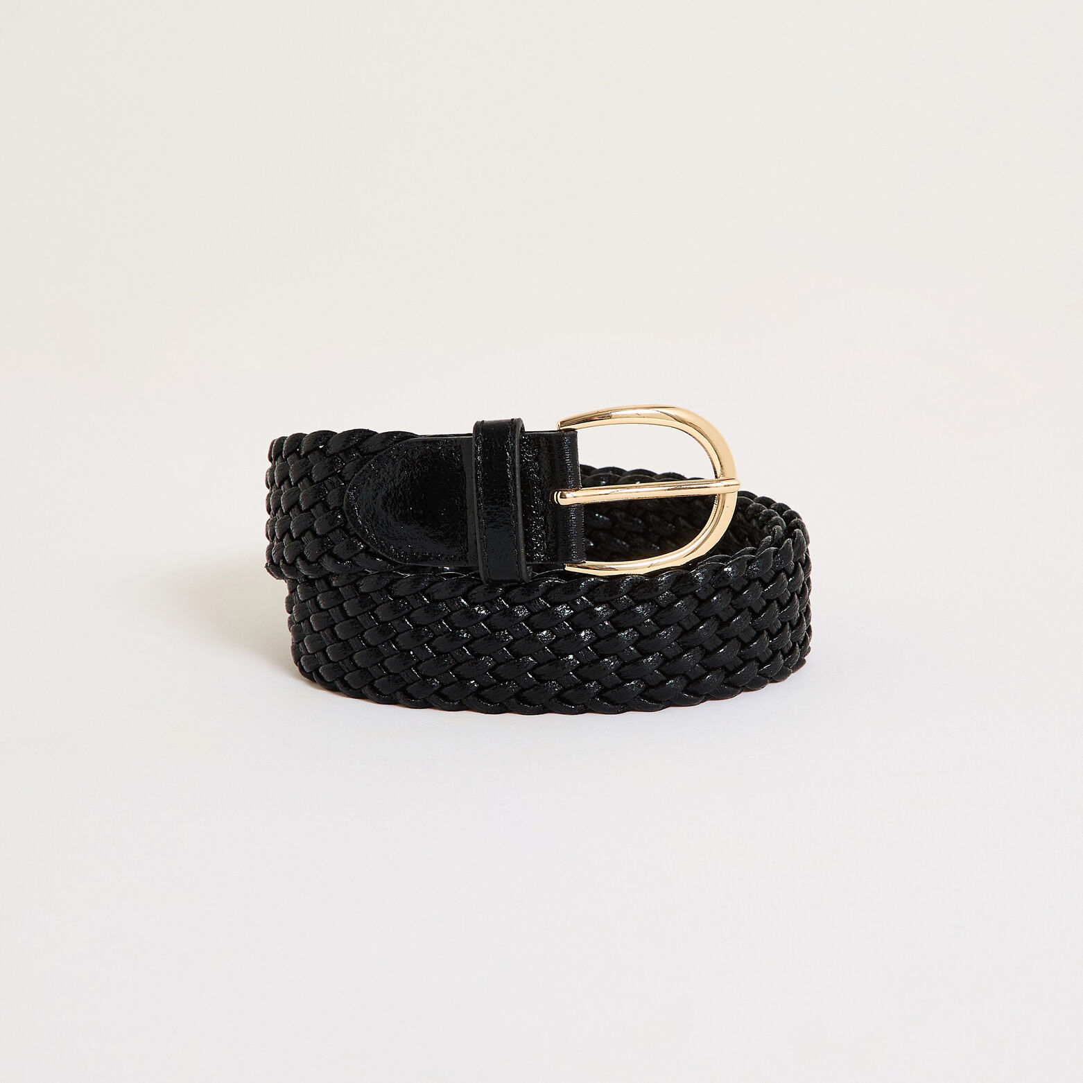 Ceinture large tressée femme
