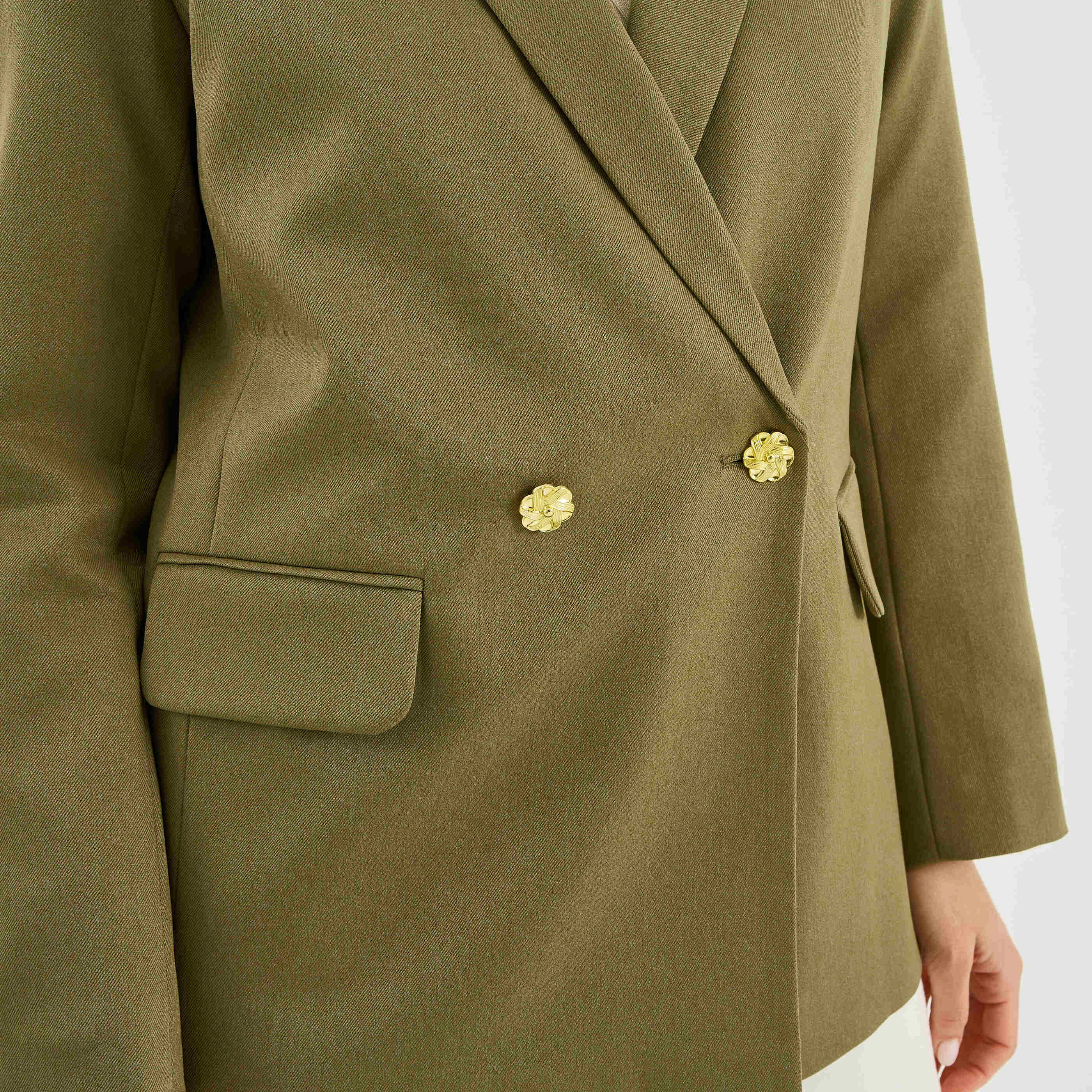 Blazer structur&eacute; boutonnage crois&eacute; femme