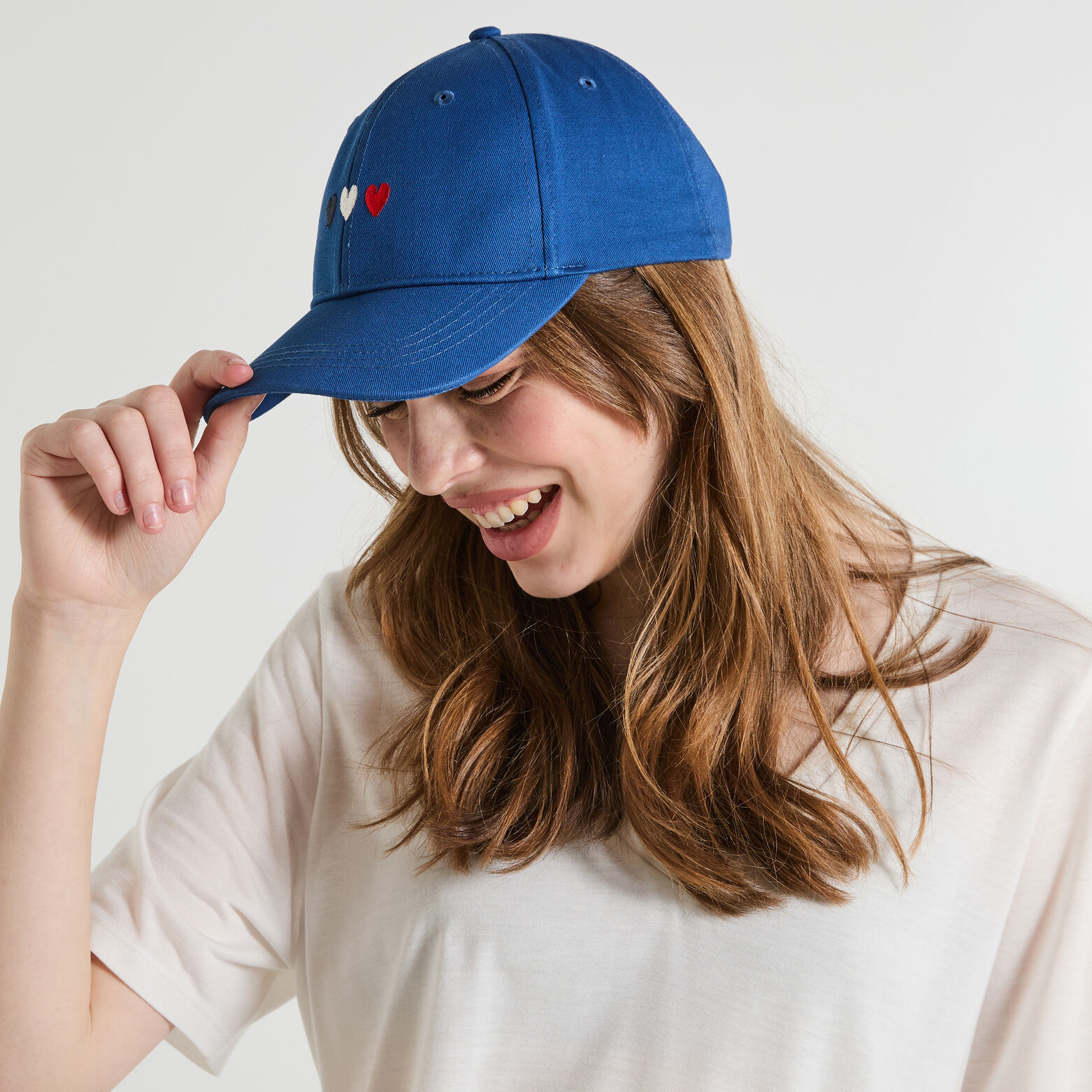 Casquette brodée femme