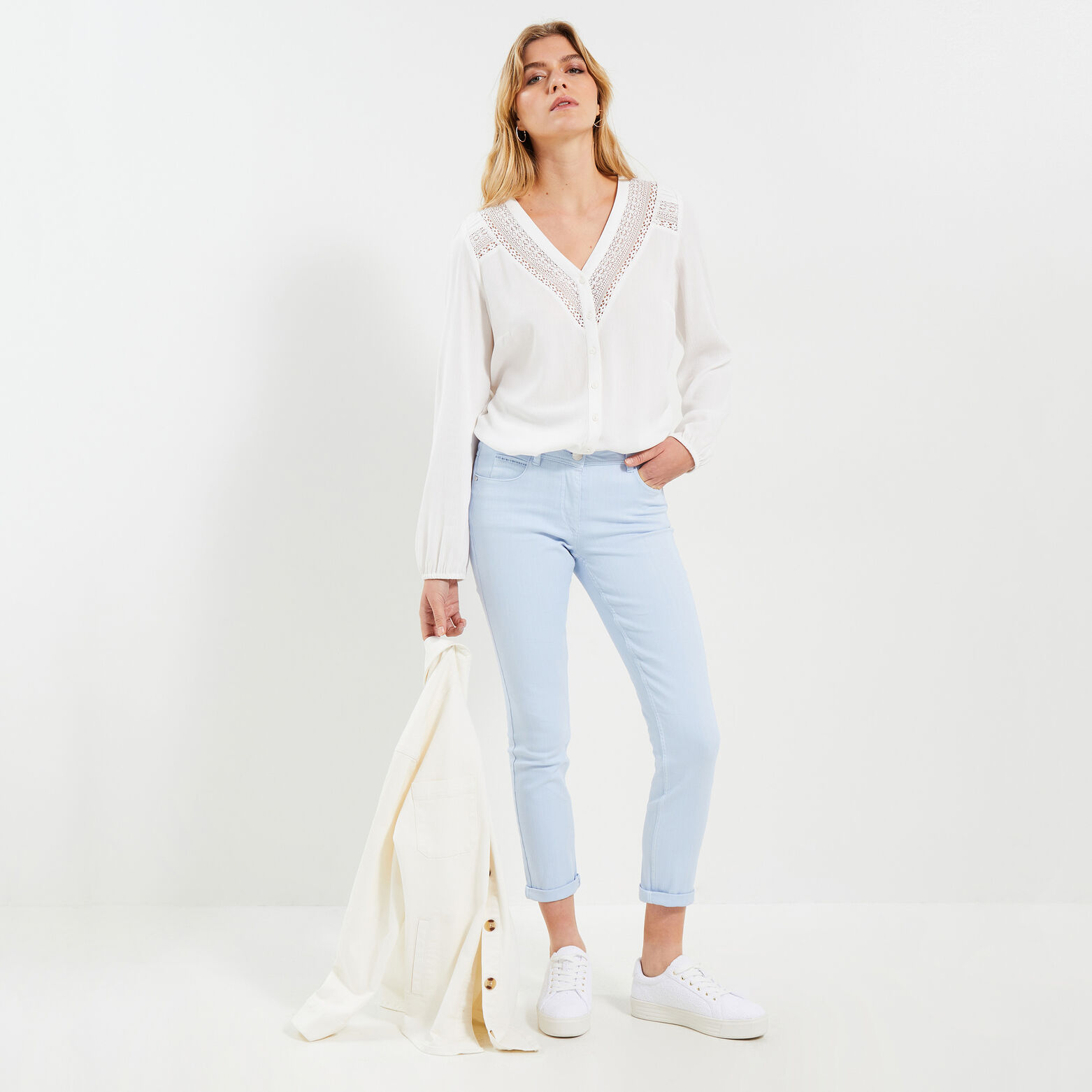 Jean raccourci CANCUN femme
