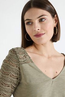 T-shirt col V femme