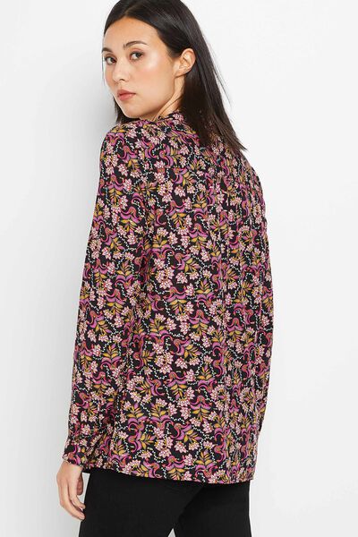 Blouse fluide imprimée femme