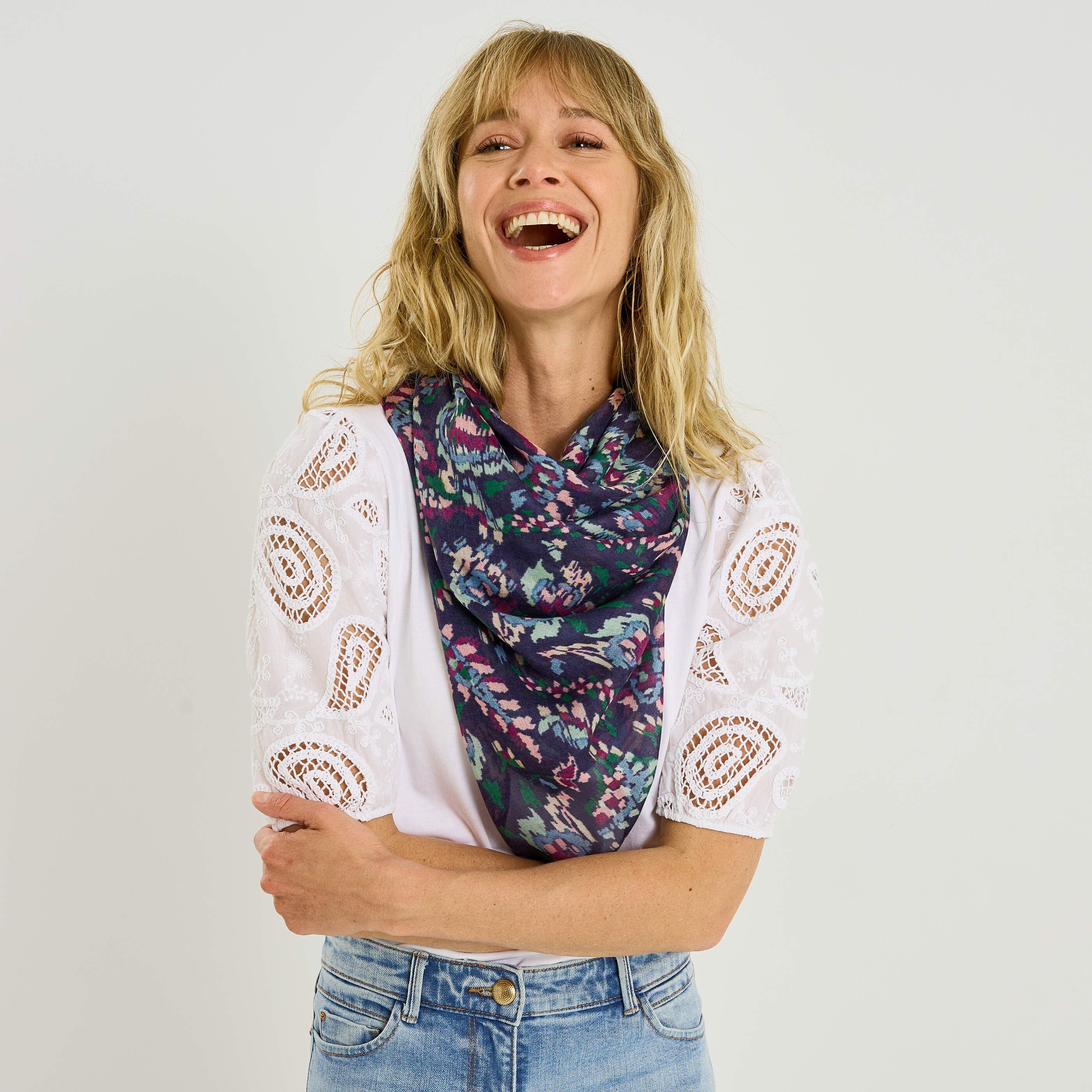 Etole longue multicolore femme